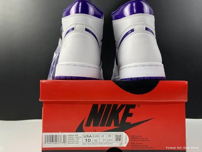 Kick Theory 1 HIGH JORDAN RETRO PURPLE AIR COURT CD0461-151 0726